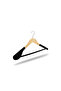 Wooden Flocked Luxury Bar Suit Hanger, Jacket Hanger 4 Pieces