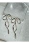 Silver Bow Earrings