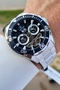 Black Silver Color Men's Automatic Calendar Wrist Watch - Gift Packed - 4