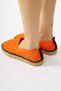 Bisse Orange, Orange Knitted Straw Sole Women's Casual Shoes Opportunity Product - 5