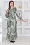 Cotton Lined Chiffon Long Hijab Dress for Young Girl - 6