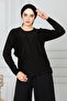 WOMEN'S MOTHER'S JERSEY 2-PIECE SET Stretch Fabric Long Sleeve Front Patterned Mother 'jersey Blouse Mother's Day Special Occasion (2 PIECES) - 5