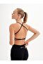 Infinity Collection Women's Black Seamless/seamless String Bra/sports Bra - 2