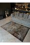 Modern Border Detailed Multicolor Antique Design Series Fringed Patterned Decorative Carpet Antik97 - 3
