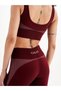 Infinity Women's Burgundy Seamless/Seamless Striped Bra/Sports Bra - 5