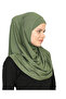 Two Pieces Ready to Wear Neck Collar Headscarf Shawl Ready Scarf Viscose - Khaki - 4