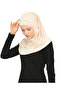 Two Piece Ready to Wear Neck Collar Hijab Shawl Ready Scarf Viscose - Beige - 3