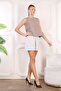 Crew Neck Women's Straight Blouse - 2