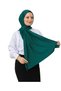 Shawl Hijab Premium Fabric Scarf Long Muslim Clothing Viscose - Emerald Green - 4