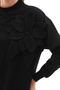 Women's White Floral Appliqué New Season Sweatshirt - 5
