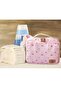 Pink Patterned Baby Diaper Care Bag Baby Organizer - 4