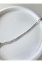 Silver Waterway Baguette Zircon Stone Steel Bracelet 6 Mm - 4