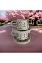 Ceramic Handcrafted Classic Bayb Cherry 2-Piece Mug Set with Plates