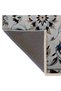 Beige Antique Design Series Fringed Blue Detailed Patterned Decorative Carpet Antik106 - 5