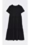 Maternity V-neck Straight Short Sleeve Cotton Maternity Dress - 6