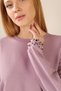 Women's Cuff Pearl Detailed Sweatshirt - 2