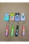 1 cute Kuromi Cinnamaroll MyMelody Kawaii handheld game console Tetris Keychain - 3