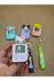 1 cute Kuromi Cinnamaroll MyMelody Kawaii handheld game console Tetris Keychain - 7