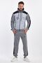 Men's Robal Hooded Zippered Sports Tracksuit Set - Gray - 7