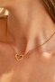Steel Gold Heart Necklace