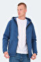 Kazue I Men's Zippered Hooded Indigo Sweatshirt with Pockets - 5