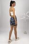 100% Cotton Women's High Waist Four Seasons Shorts Pajamas Filenel Blue - 8