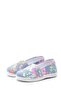 Children's Linen Ballerina Shoes Blue-f-486