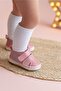 Pink Glitter Star Baby Girl Velcro Booties First Step Shoes-g-2356