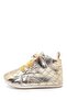 Ribbon Flexible and Non-Slip First Step Shoes Gold F-529 - 3