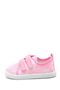 Double Velcro Lace Linen Sports Kids Shoes-pink-f-4005 - 4