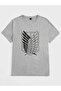 Printed Black T-Shirt Attack On Titan Logo - 5