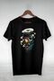Unisex Black Pipe Smoking Sailor Captain Illustration - Vip Design Tshirt
