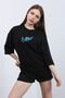 Front/back Stop & Flower Printed T-shirt - 2