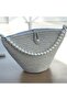 Women's Beige Pearl Design Shoulder Bag