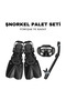 Professional Swimming Flippers Goggles Diving Set Good Quality Swimming Set for 38-47 Feet