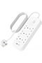 6-Outlet Surge Protector, Wall-Mountable, 2M Cord, USB-C/USB-A Ports, 650 Joules, Fast Charging