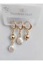 Steel Pearl Design Multiple Earrings - 2