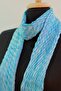 Blue and White %100 Cotton Scarf - 8