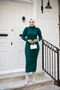 Women's Hijab Clothing Acrylic Turtleneck Flexible and Slim Knitwear Pencil Dress - 7