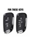 Luxury Citroen C1-C2-C3-C4-C5 Peugeot 306-407- 807 Ds Ds4-Ds6 Key Case Cover Silicone Black - 6
