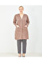 Women's Mink Large Size Summer Long Combed Cotton Cardigan with Pockets - 6