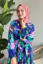 Floral Viscose Purple Double Set - 4