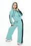 Girls' 100% Cotton Hooded Long Sleeve Oversized Top & Bottom Tracksuit Set - 4