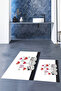 Printed Washable Non-Slip Molded Cats Patterned Double Bathroom Rug Toilet Set - 3