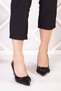 Adel Black Patent Leather Burma Stone Evening Dress Shoes 6 Cm - 3