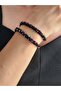Ethnic Bohemian Spiral Rotating Model Crystal Black Colorful Stone Crystal Bead Necklace - 4
