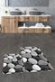 3D Colorful Stone Pattern Washable Non-Slip Wipeable Double-Sided Bathroom Carpet Mat Toilet Set
