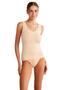 Cotton Thick Strap Basic Singlet Tan Tank Top