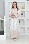 Young Girl's Chiffon Fabric Cotton Lined Long Modest Dress - 5