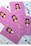 5-Piece Pink Ballerina Themed Game and Fun Card Set - Draw Ballerina - 2